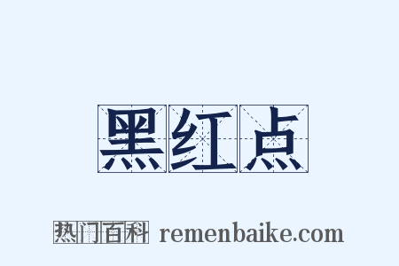 黑红点是什么意思的图片